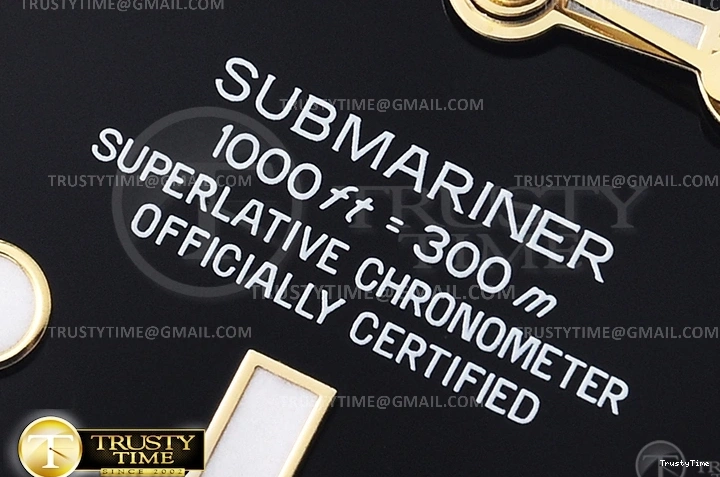 0109 Submariner 116613LN 904L YG SS Black ARF V3 SH Breathable 1086